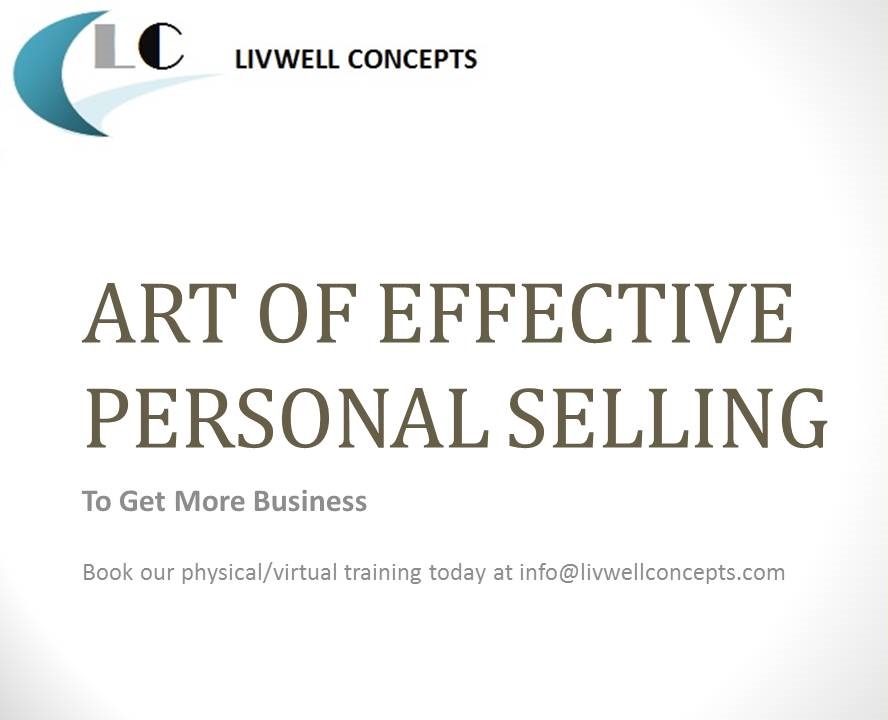 Art of Effective Personal Selling